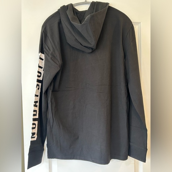 NWT Create 2mrw Men’s Long Sleeve Hoodie Tee - No Days Off - Picture 3 of 9